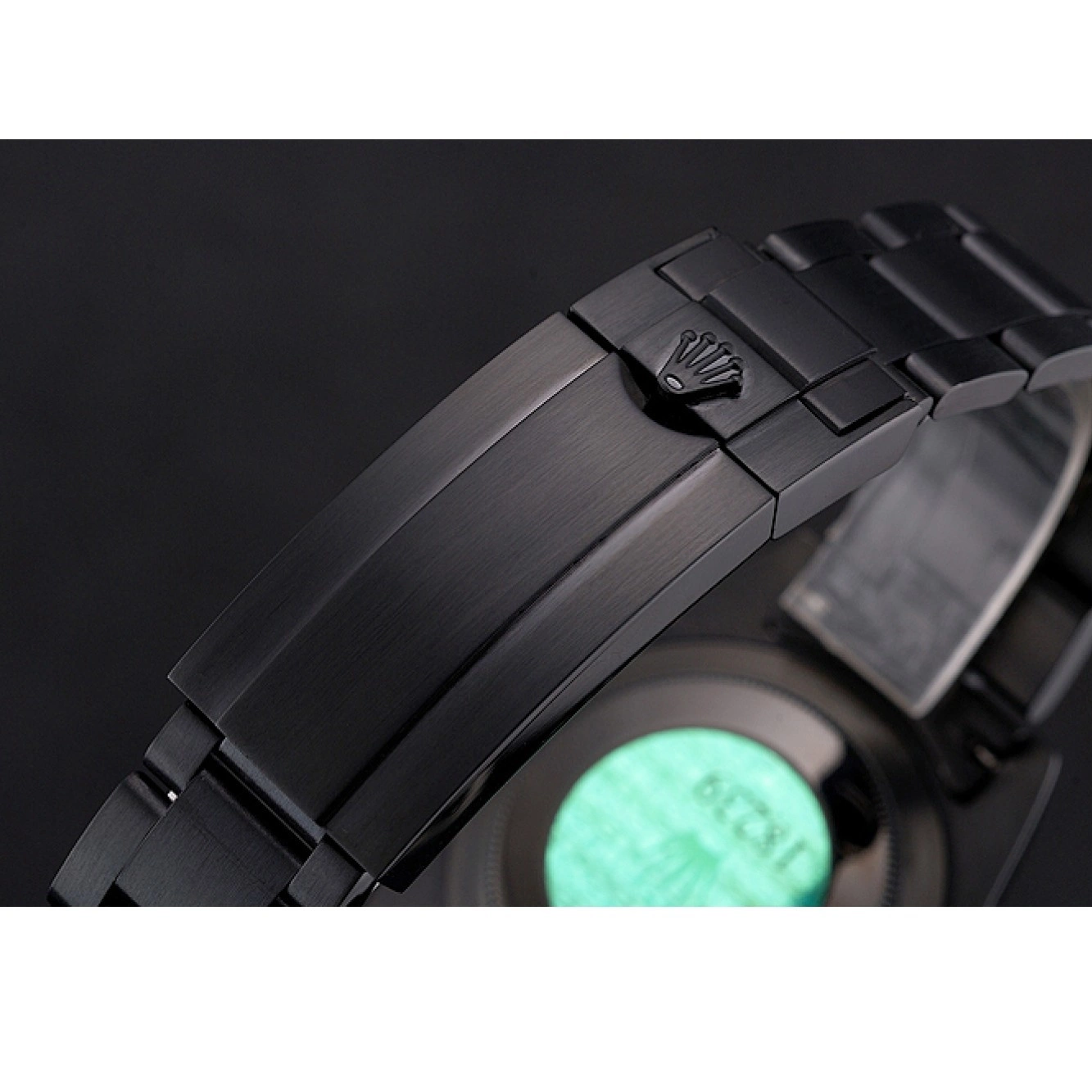 Aaa replica Case Bezel Dial Black And GMT Black Blue Swiss II Master Bracelet Black PVD Rolex And 0822